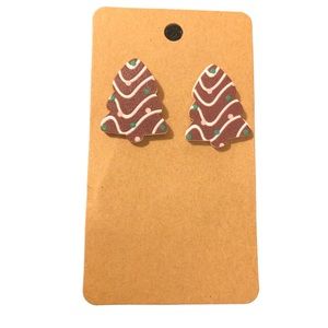 2/$15 Little Debbie Christmas Tree Cake Earrings